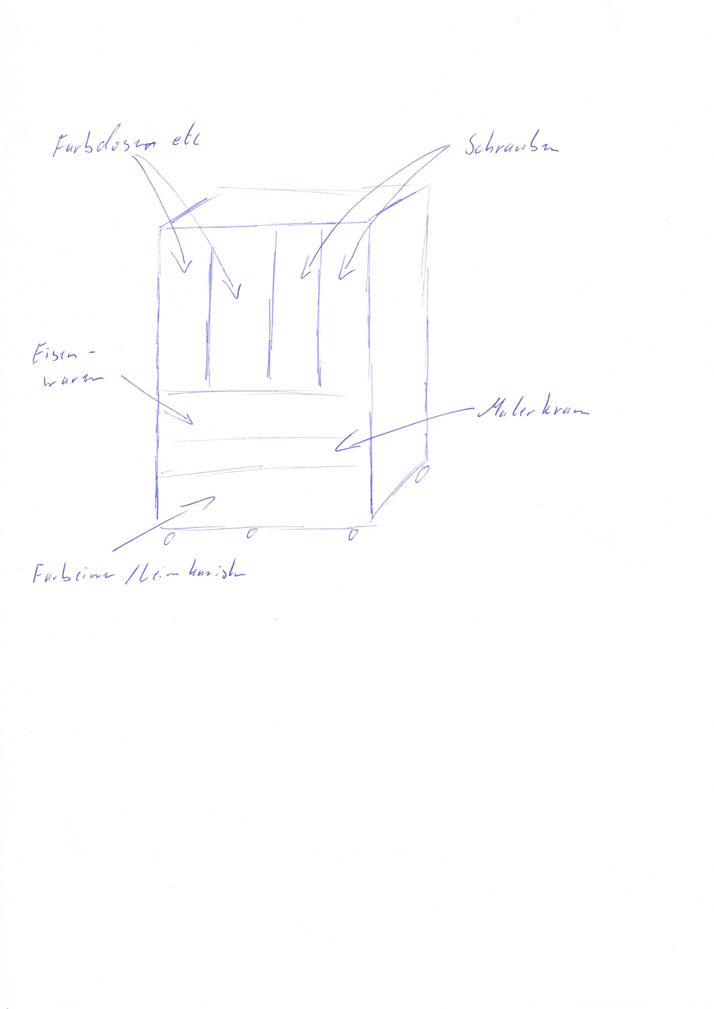 2018 - 04 - 19 Scan Skizze Werkstattschrank